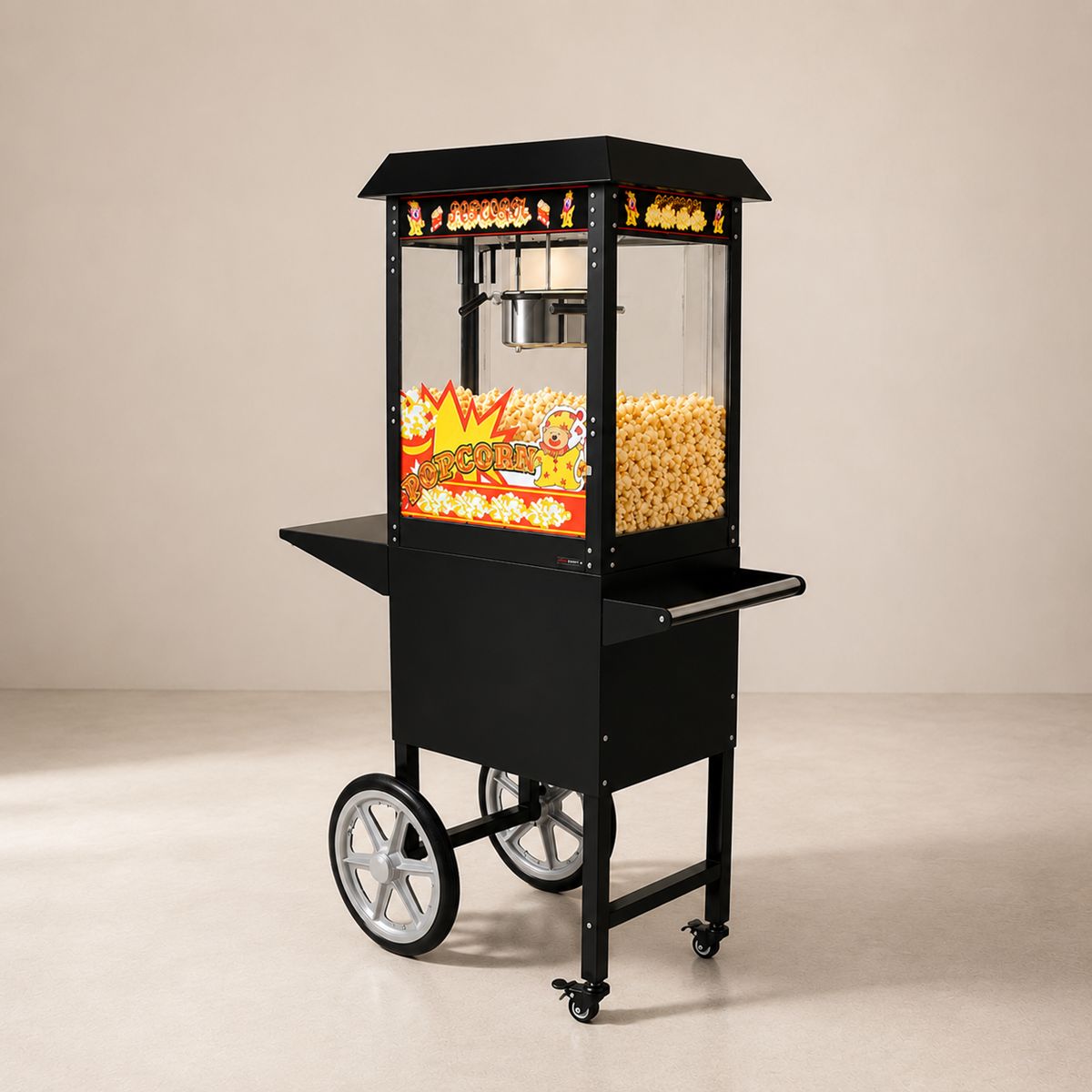 Popcornmachine met kar Popcornmachine met kar