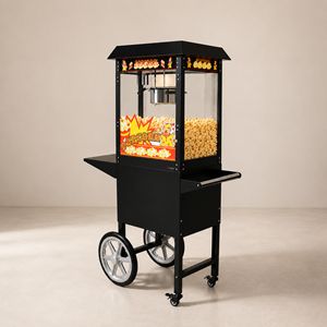 Popcornmachine met kar