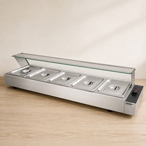 Opzet bain-marie 5x GN1/2