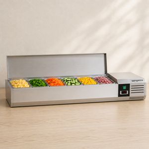 Opzetkoelvitrine 6x GN 1/3