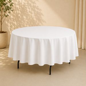 Ronde tafel 180 cm met tafellaken – (10 pers.)