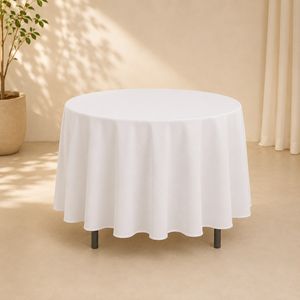 Ronde tafel 150 cm met tafellaken – (8 pers.)